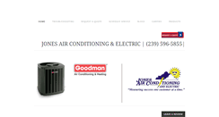 Desktop Screenshot of jonesairconditioning.com